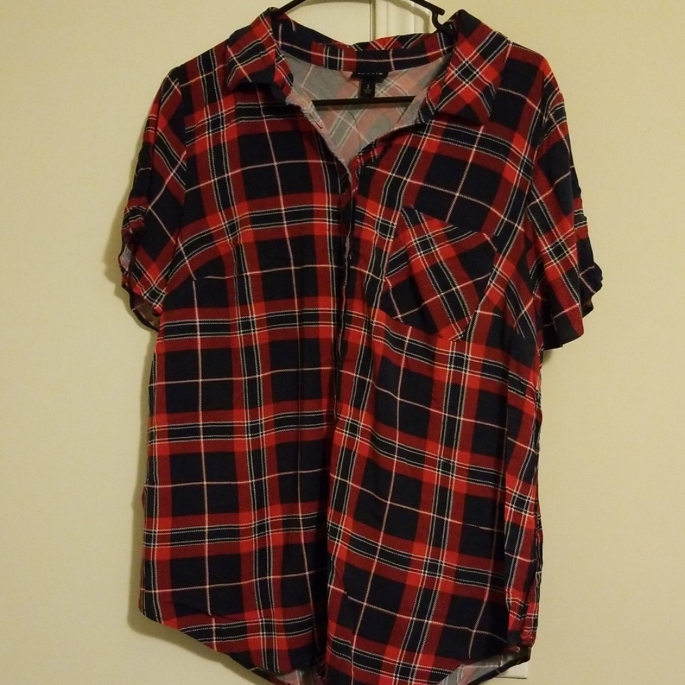 Torrid Plaid Button Down